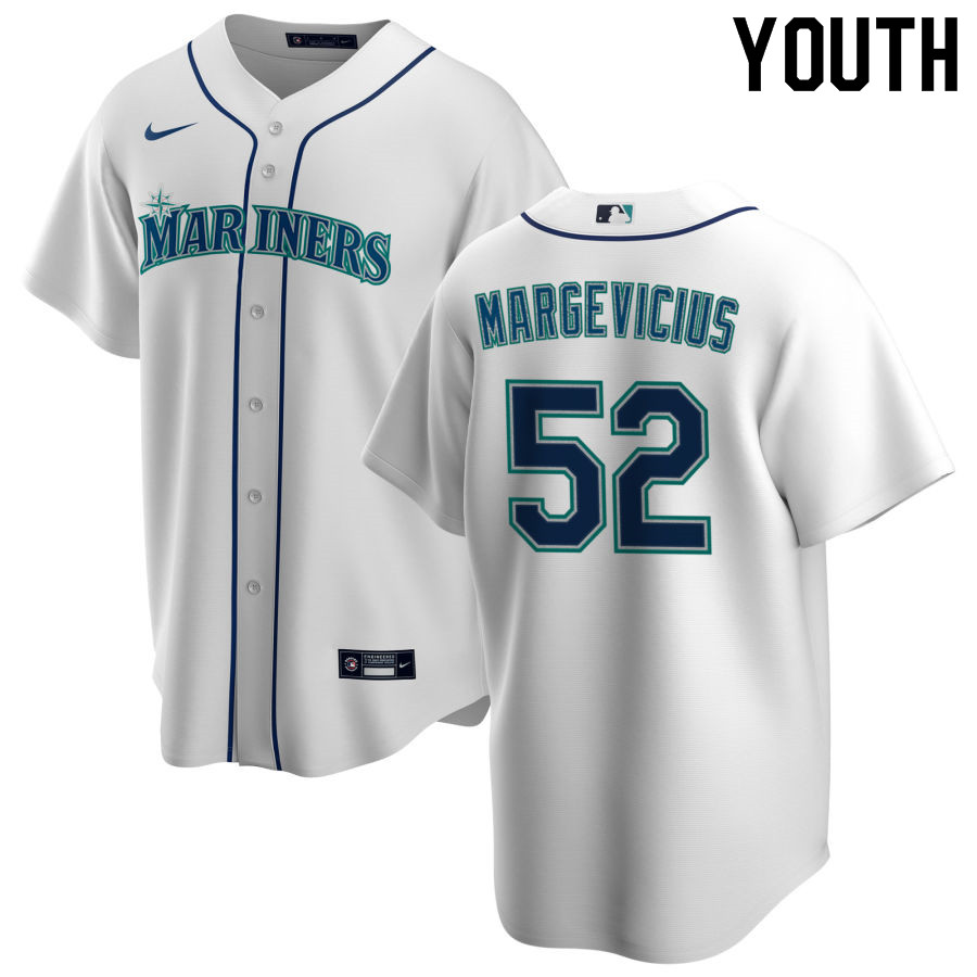 Nike Youth #52 Nick Margevicius Seattle Mariners Baseball Jerseys Sale-White